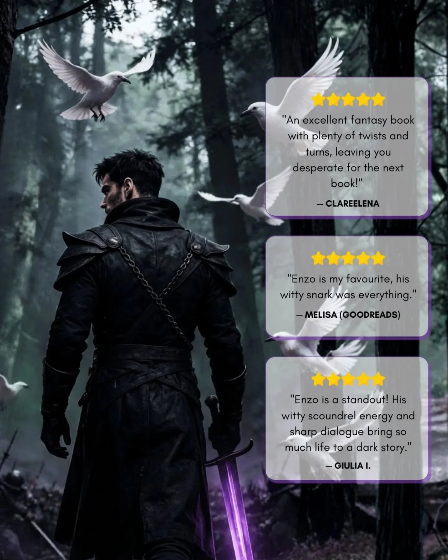 My favorite reviews of 2025 of my debut Dark Fantasy Novel - Crown of Shadows (the first book of The White Raven Tales).

I was just creating some content and data for the publisher, when I started gathering the best quotes in the reviews... Dear GOD