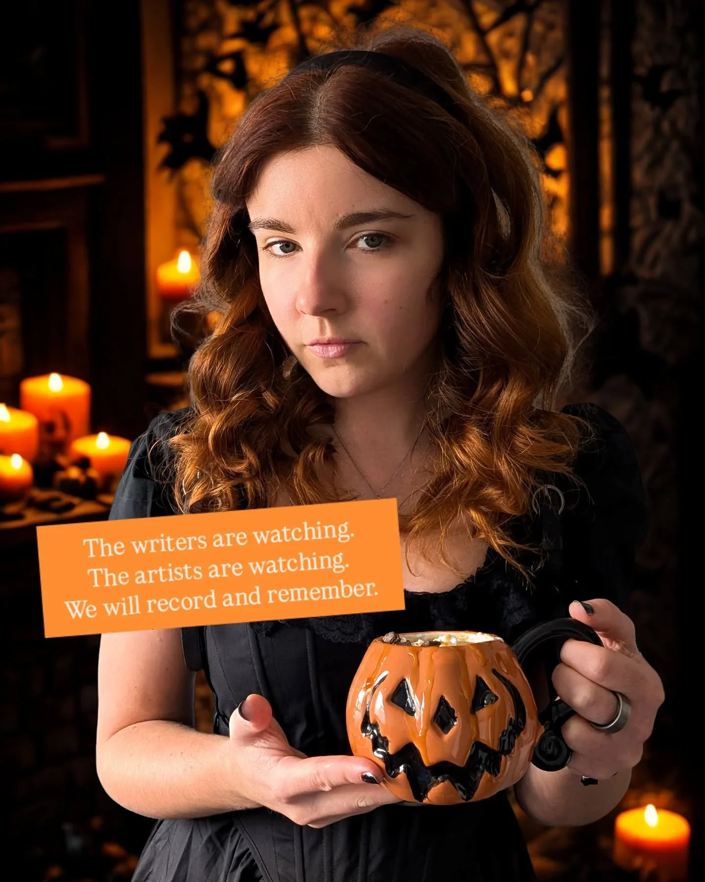 The writers are watching. History is being recorded. 
It will be hidden between the pages, words, and "fictional narratives".

But it will be there.

Maybe, one day... People will read and actually listen. 

Mayu, Aaron, Valergrof and Enzo 