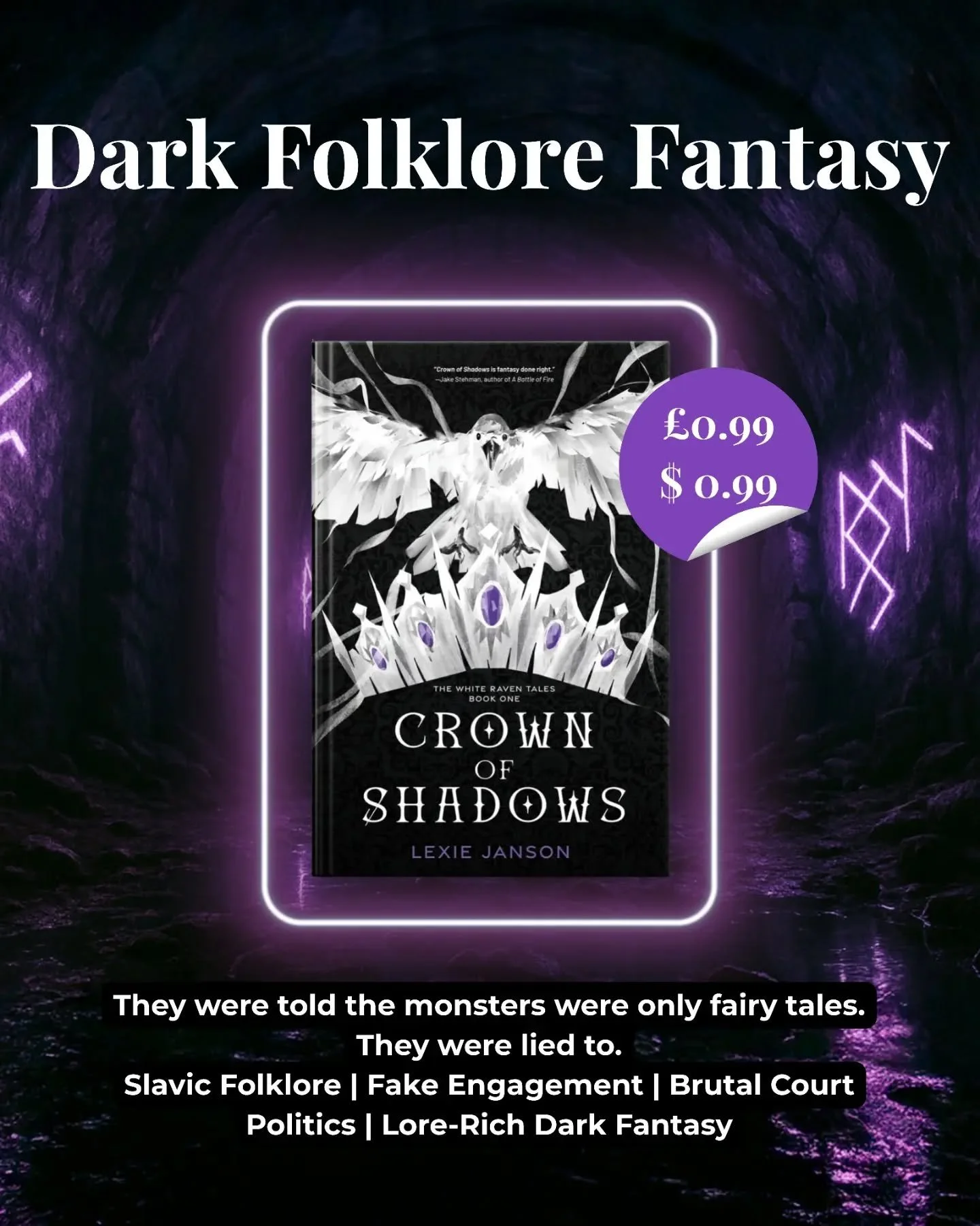 🎃 Dark Folklore Fantasy For Halloween 🎃

They were told the monsters were only fairy tales.

They were lied to.

Slavic Folklore | Fake Engagement | Brutal Court Politics | Lore-Rich Dark Fantasy

★★★★★ "Dark, atmospheric, and beautifully writ