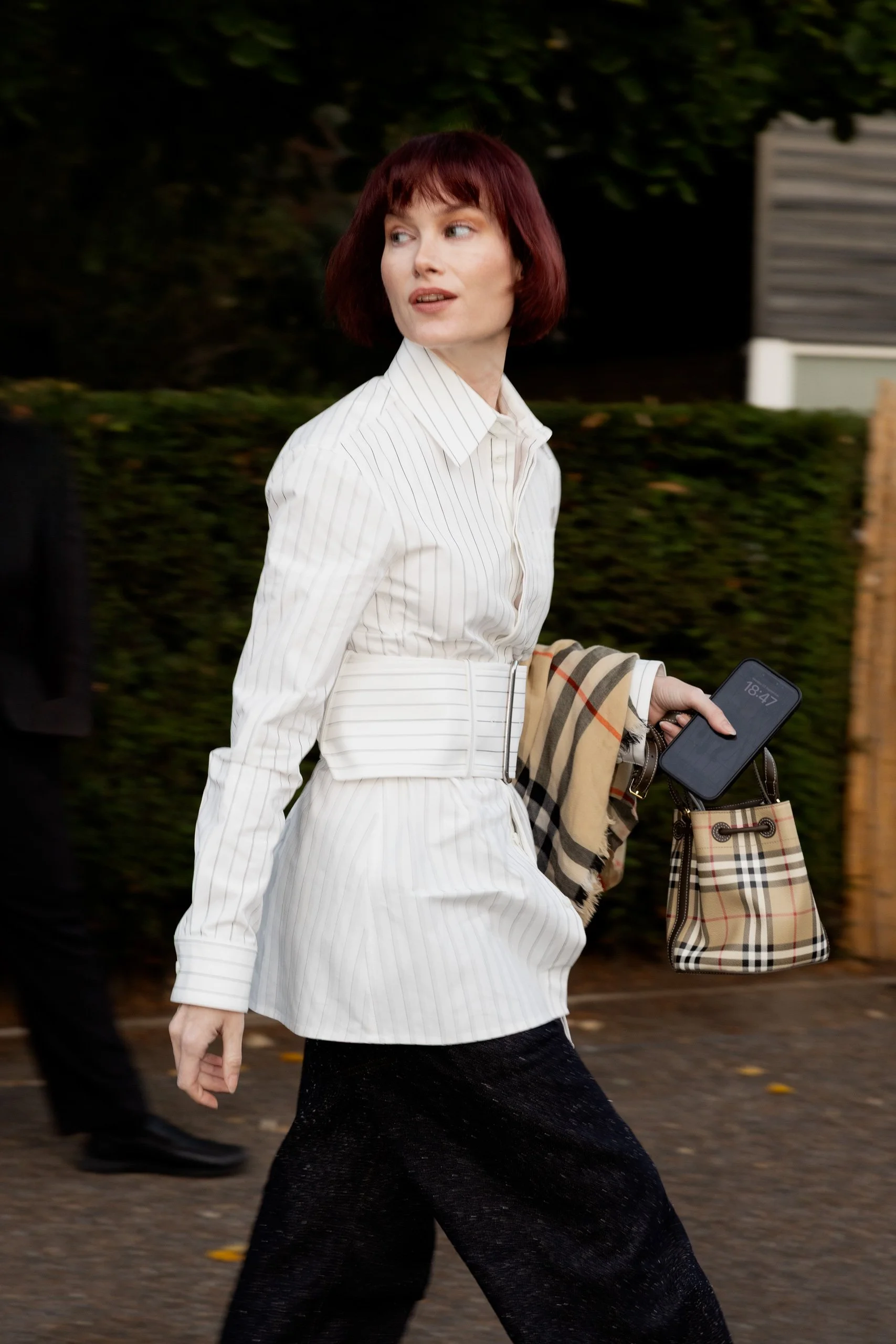 Street Style at Burberry London Fashion Week