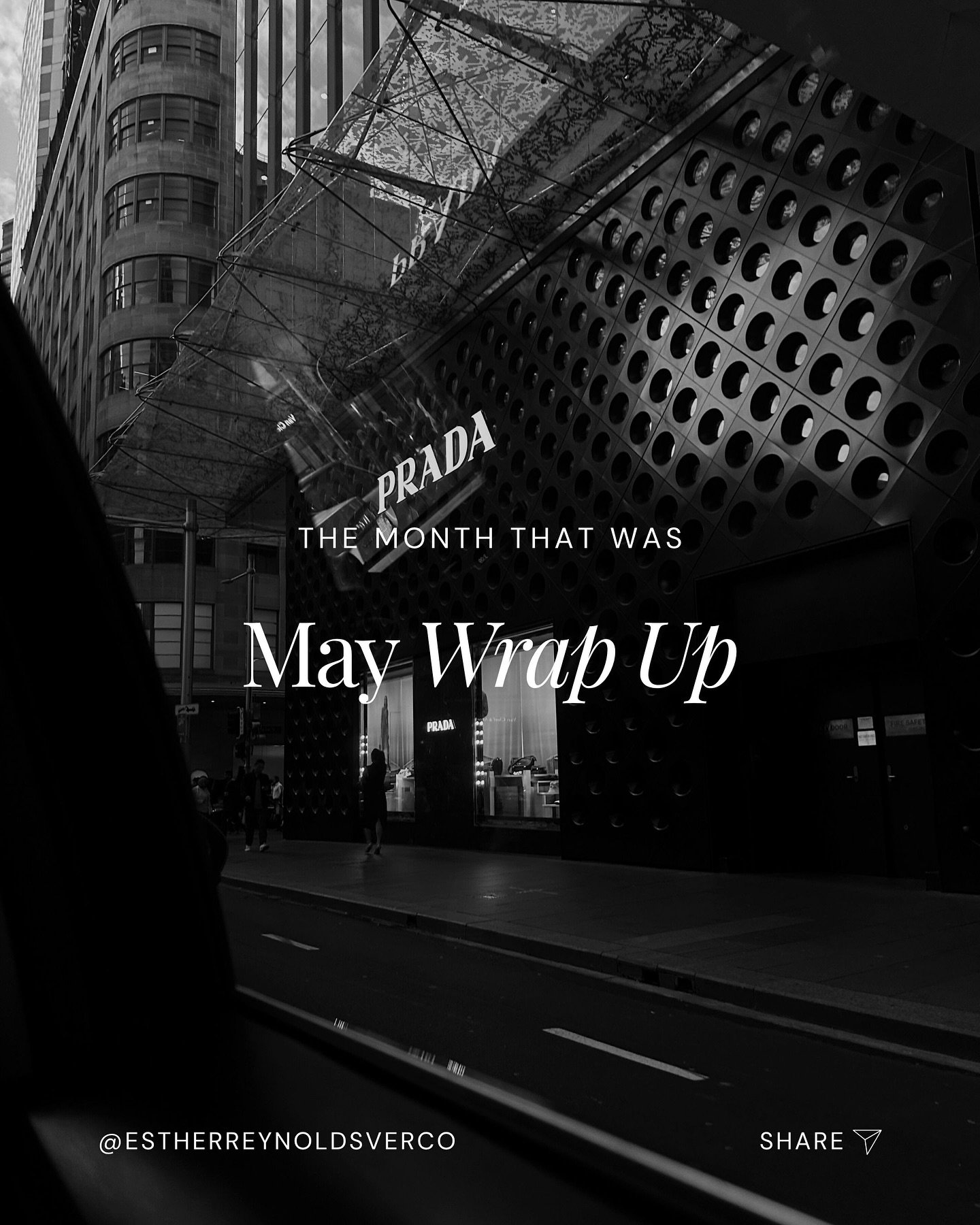 May was a BIG one &ndash; it always is with Fashion Week &ndash; but I wasn&rsquo;t expecting to be out for two weeks with the flu!

✨ Work Wins: Fashion Week in Sydney was an absolute whirlwind! I shot four photography jobs while I was there, and th