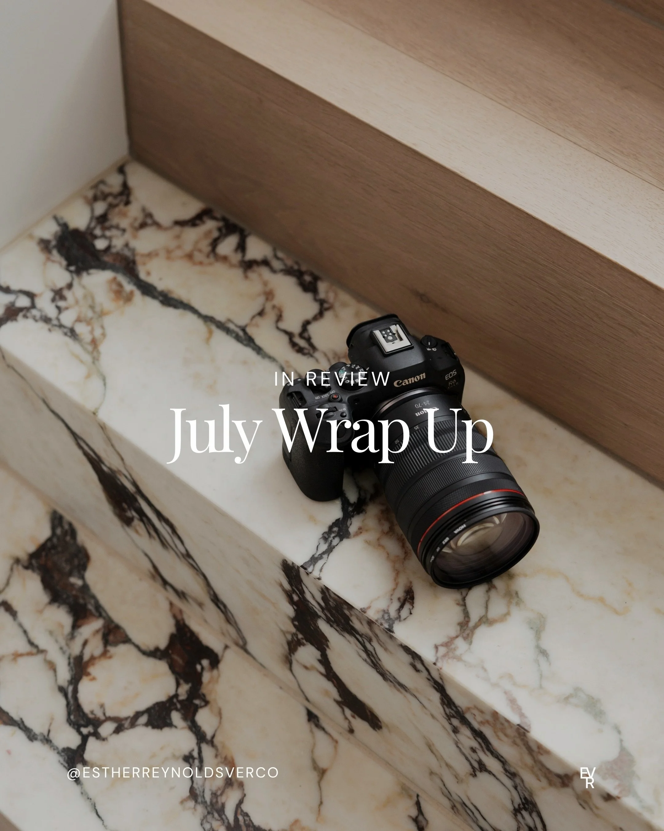 July was the month of photography and upskilling.

After a few months focused on social media through both my retainer clients and consulting for a marketing agency, it felt really good to spend more time behind the camera again this month.

From lig