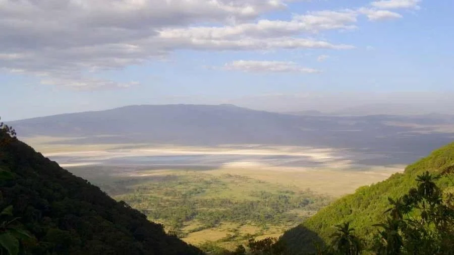 Blick in den Krater Ngorongoro