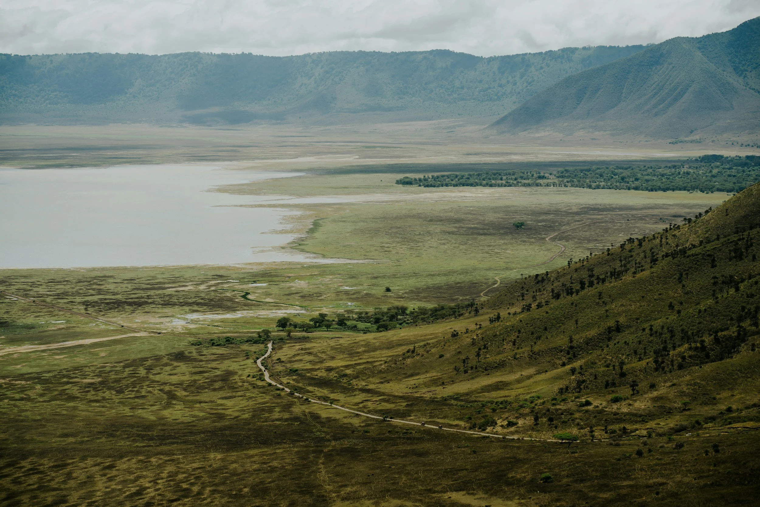 Blick in den Ngorongoro Krater