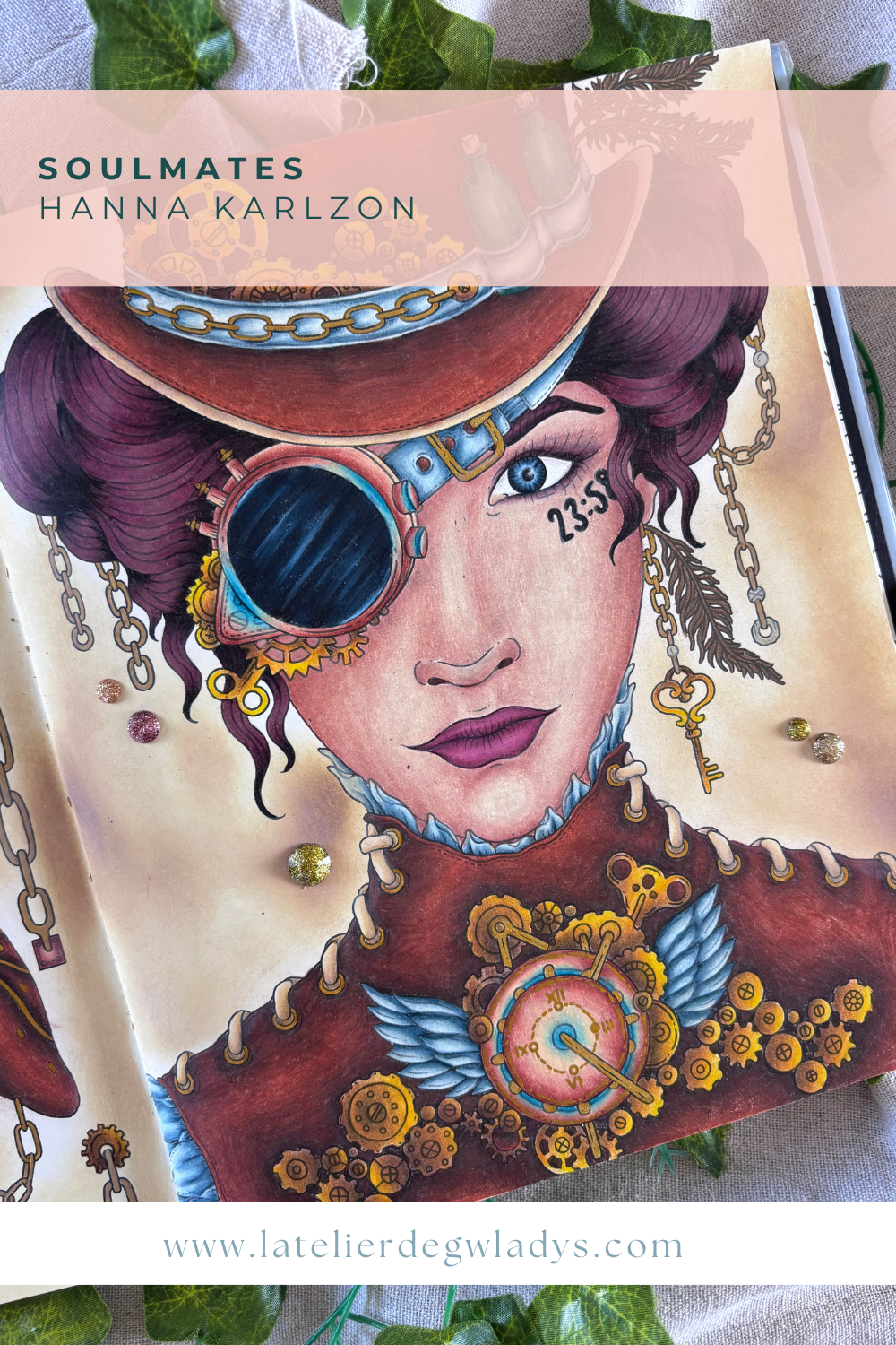 coloriage femme steampunk