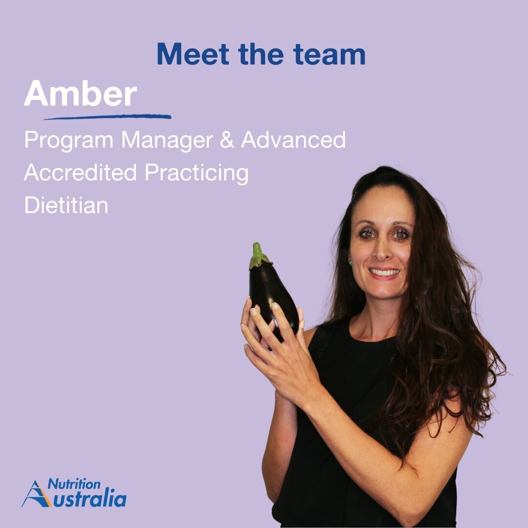Meet the Nutrition Australia team! Introducing Amber - Program Manager and Advanced Accredited Practicing Dietitian. 

Amber is an Advanced Accredited Practicing Dietitian and a powerhouse when it comes to nutrition and health promotion. She has work
