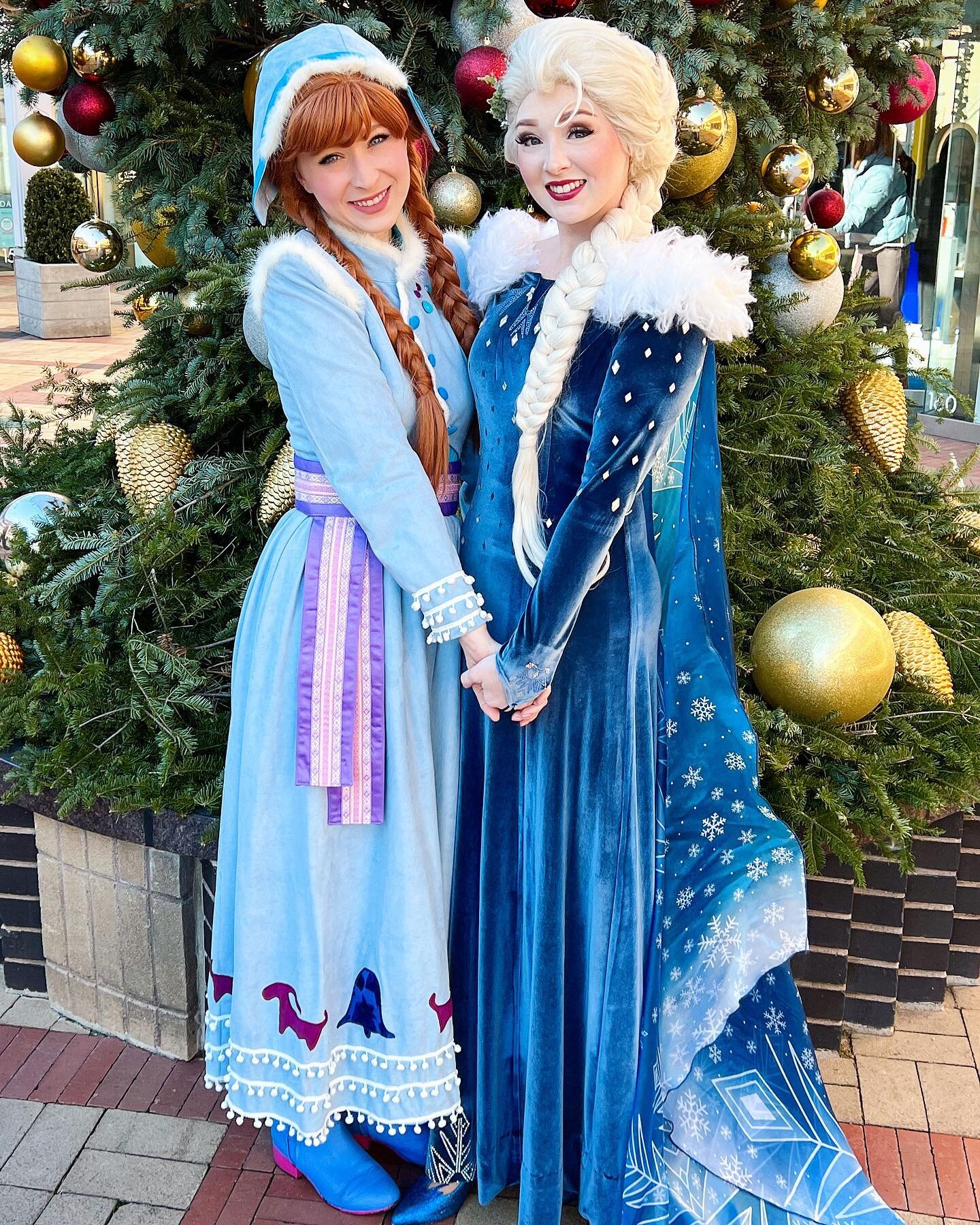 It&rsquo;s time to Ring in the Season! 🔔 Our Snow Sisters Holiday Gowns are back for the season and we are so excited and ready for the holidays! 

Do you love these gowns as much as we do? 😍
.
#SnowSisters #RingintheSeason #Frozen #FrozenAdventure