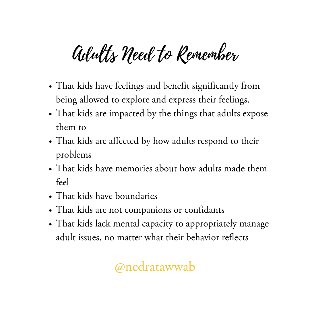 Adults Need To Remember
