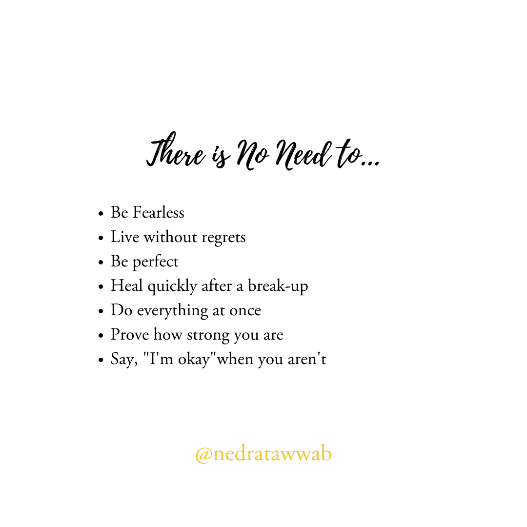 There Is No Need To: