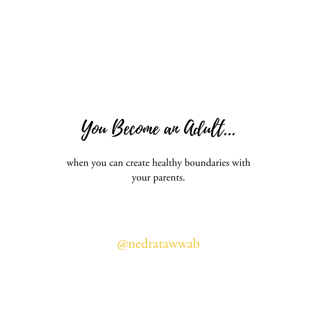 You Become An Adult....