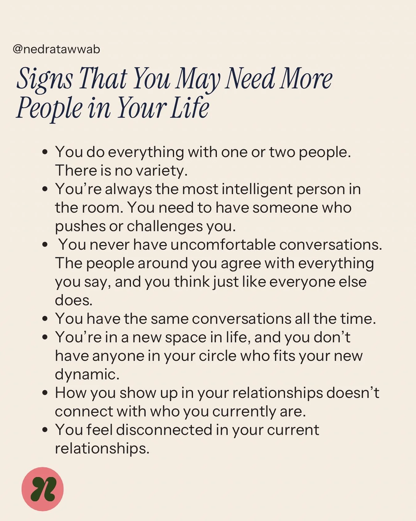 We may need more support than we think.

#nedranuggets