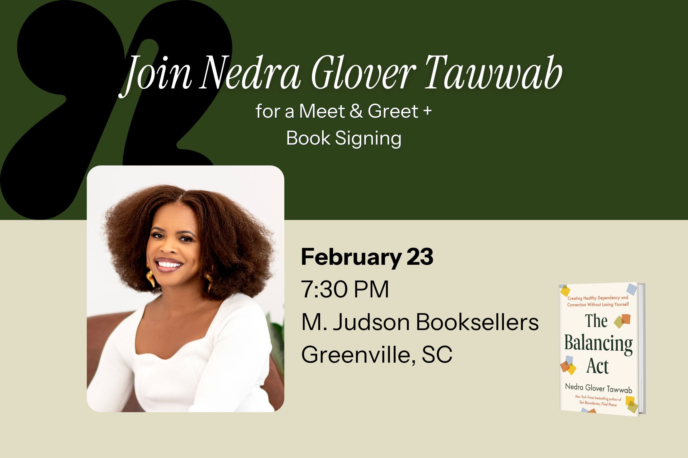 Nedra Glover Tawwab Meet &amp; Greet + Book Signing 