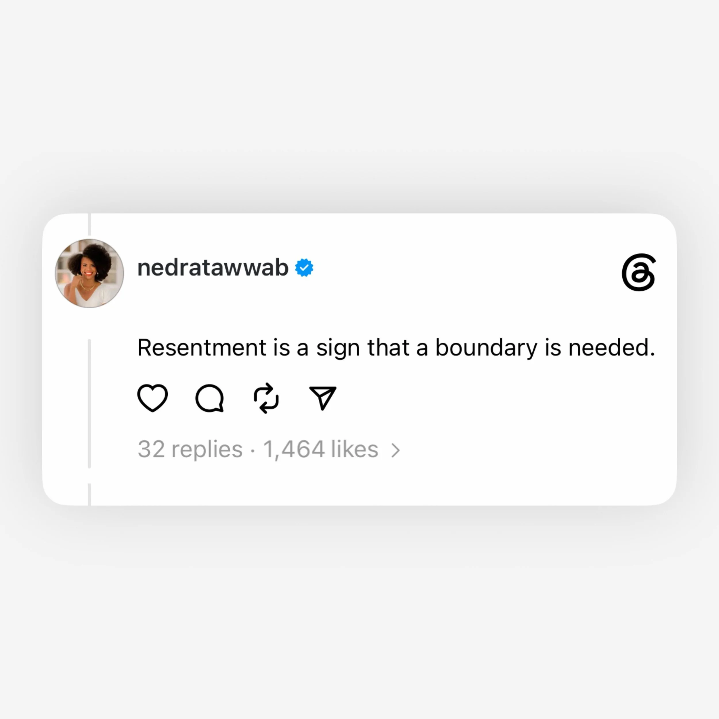 That low simmer of frustration? It&rsquo;s information. Resentment shows up when you&rsquo;ve been giving past your limit. Instead of pushing it down, get curious: where do I need to draw a line?

 #Resentment #Boundaries #EmotionalHealth #SelfAwaren