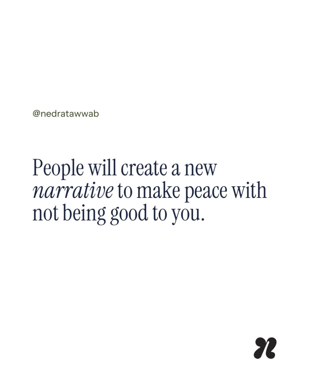 When people can&rsquo;t handle the truth, they create a cover story.

#nedranuggets