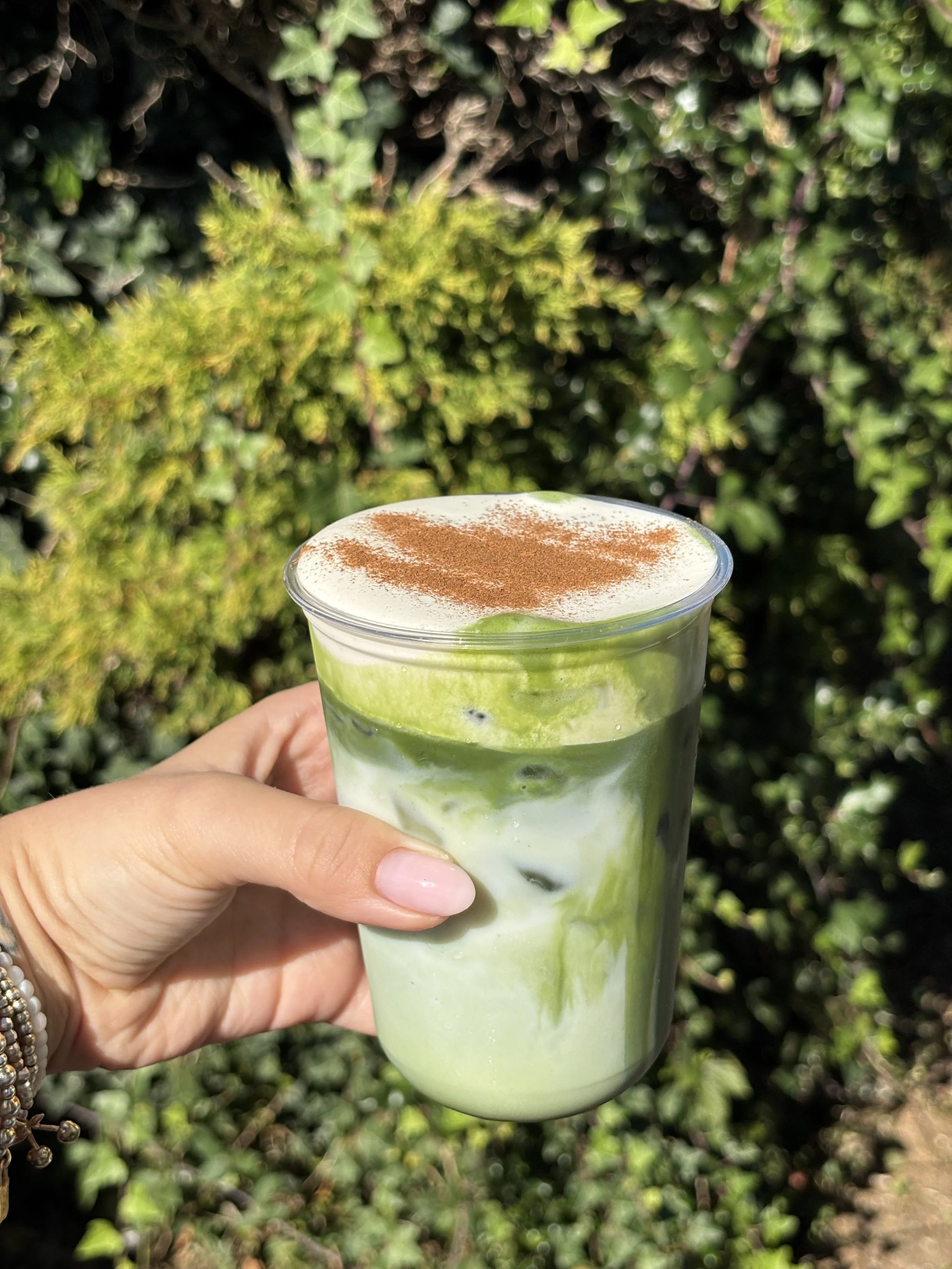 Pumpkin Spice Iced Matcha