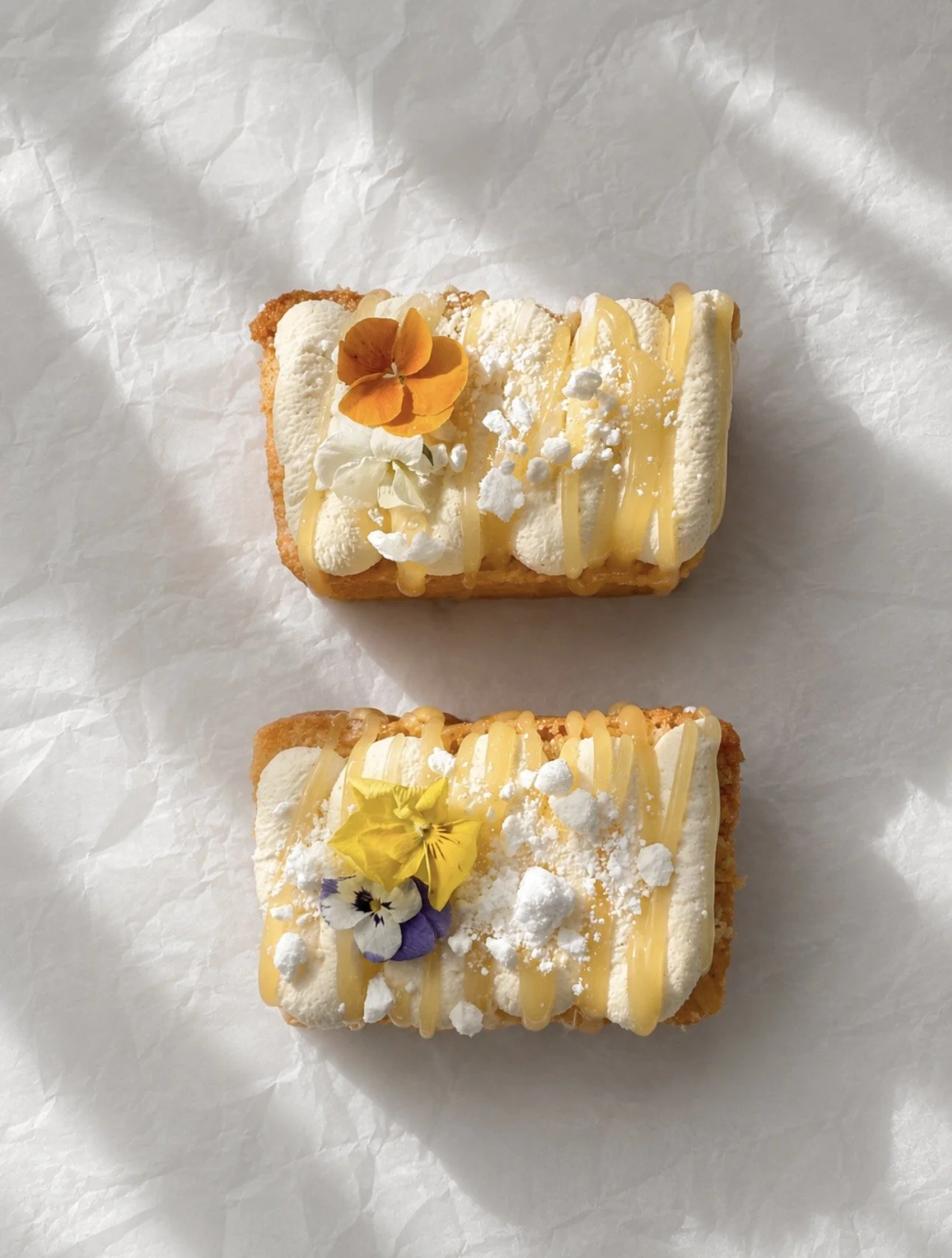 Lemon & Elderflower Cake Slice