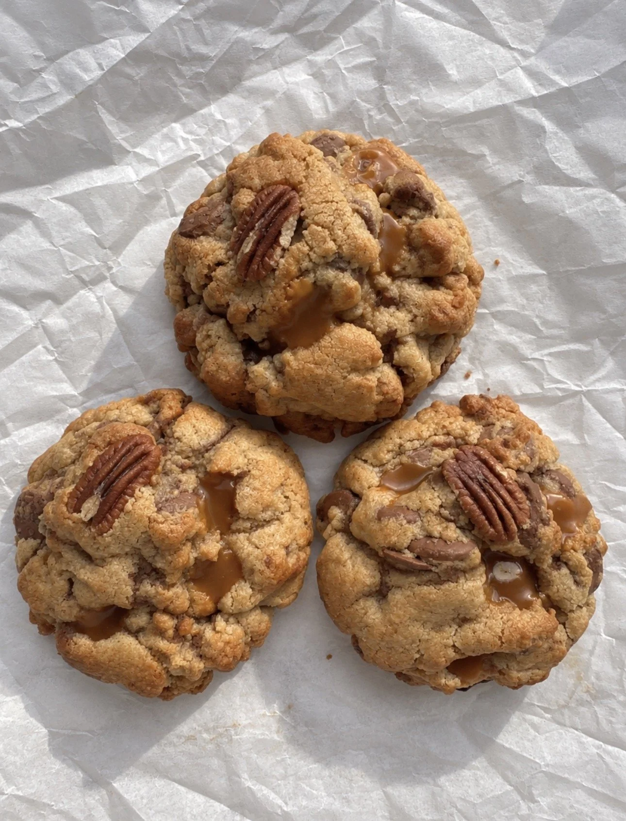 Caramel Pecan Pumpkin Spice Cookie