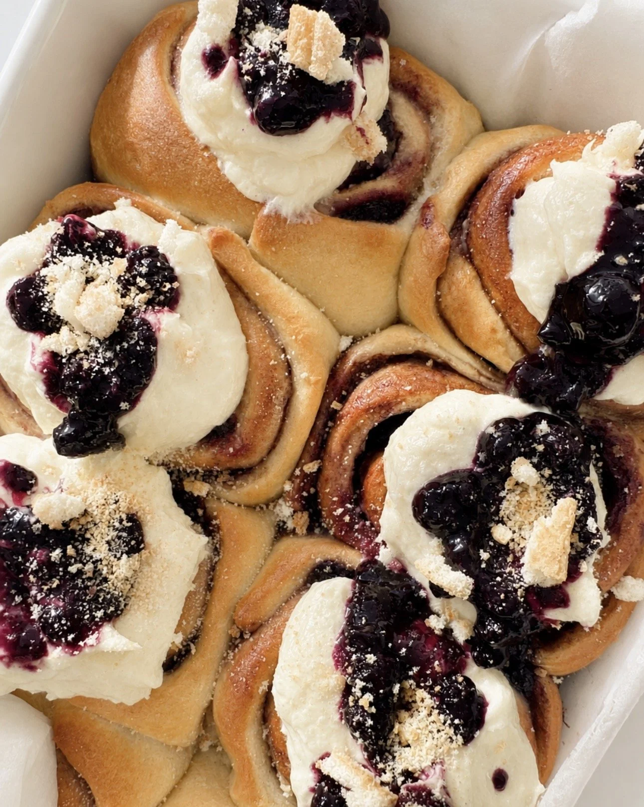 Blueberry Muffin Cinnamon Buns