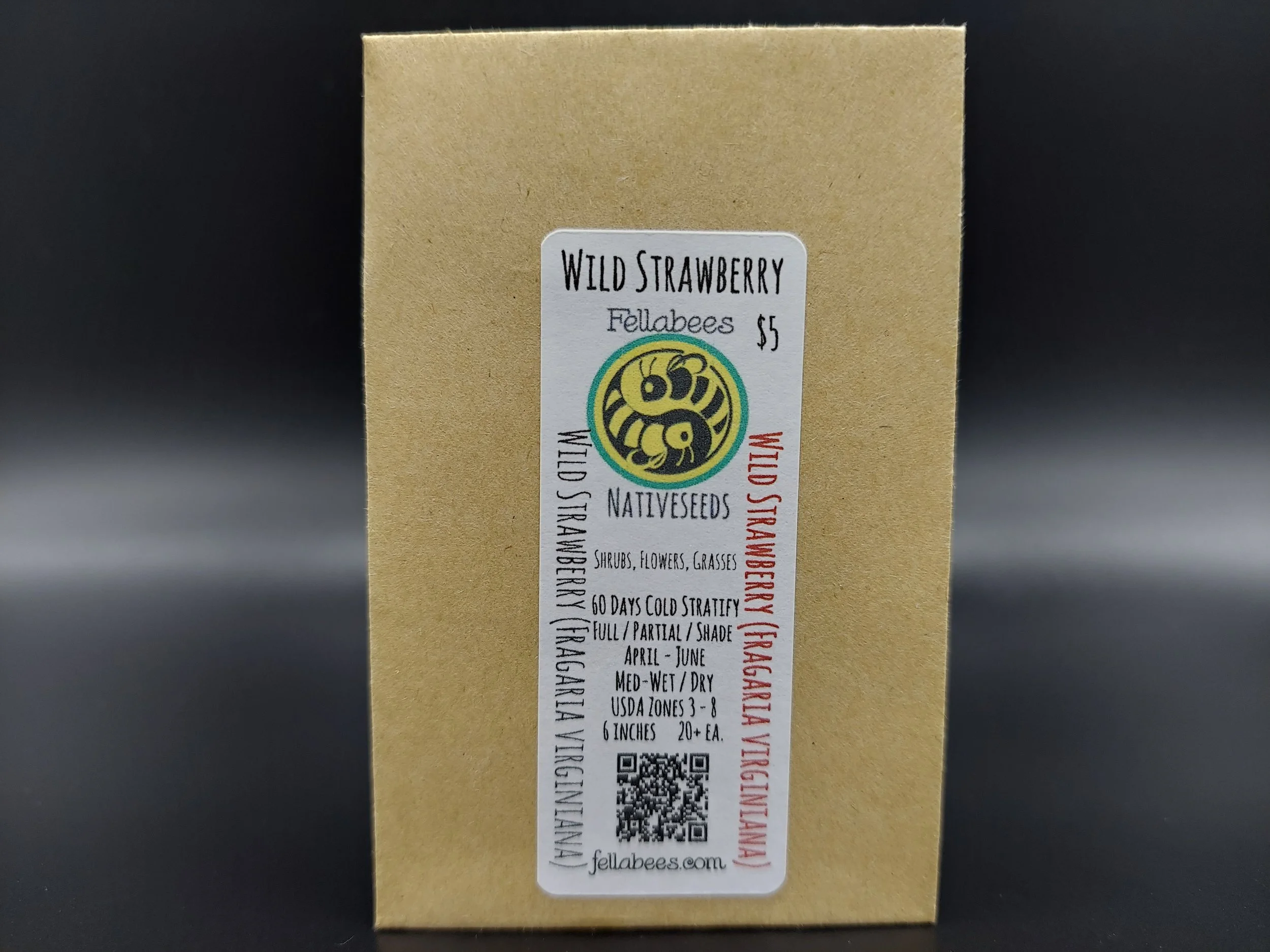 Wild Strawberry (Fragaria virginiana) — Fellabees & Nativeseeds
