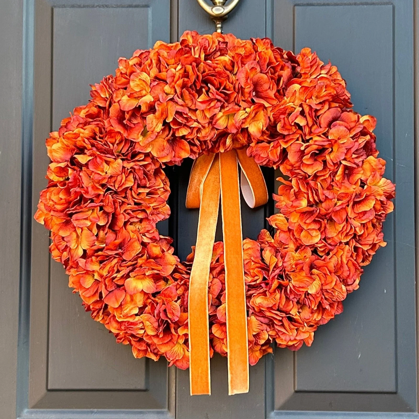 Rustic Orange Hygrangea Fall Wreath 2.jpg