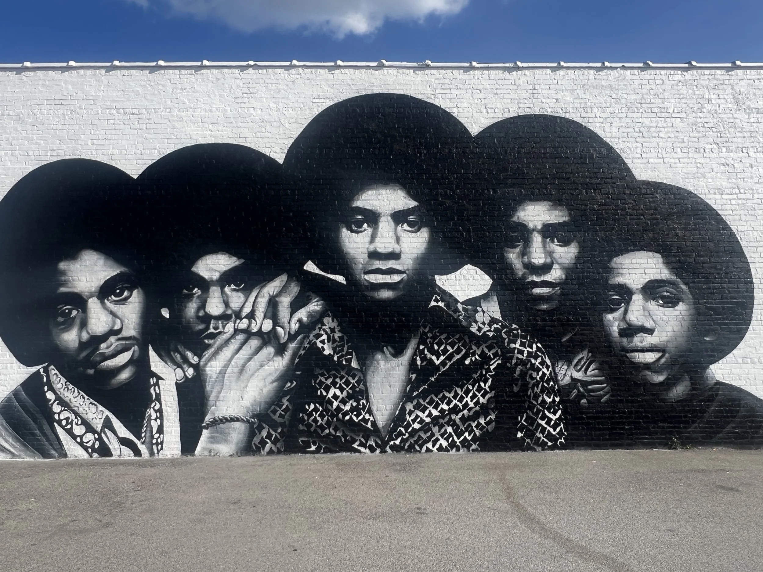 Jackson Mural at 610 S Lake street is in downtown Miller Beach, directly on the off street bike trail to the dunes and lake.