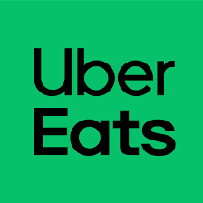 Uber Eats logo on a green background