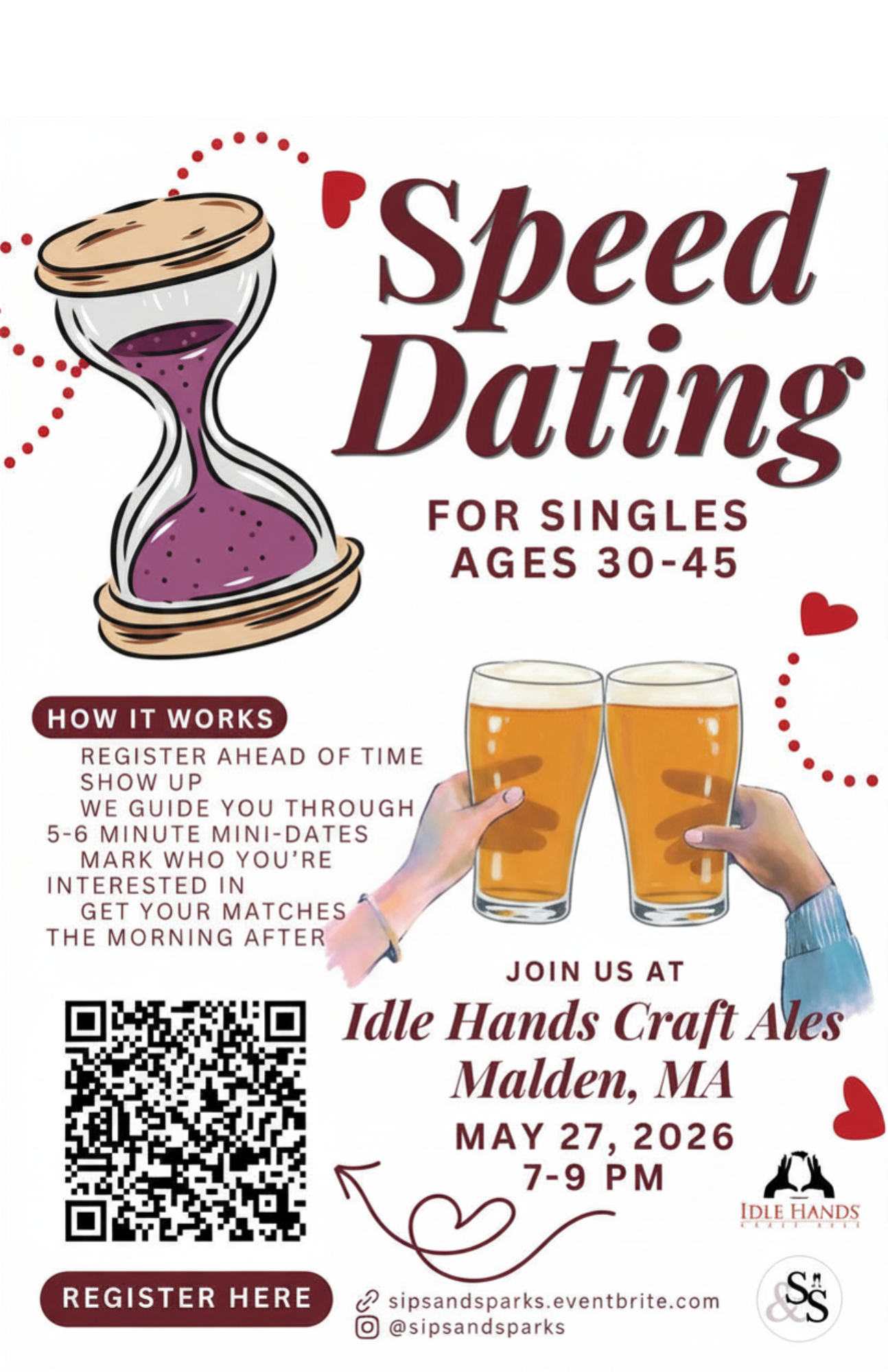 Sips &amp; Sparks Speed Dating Ages 30-45