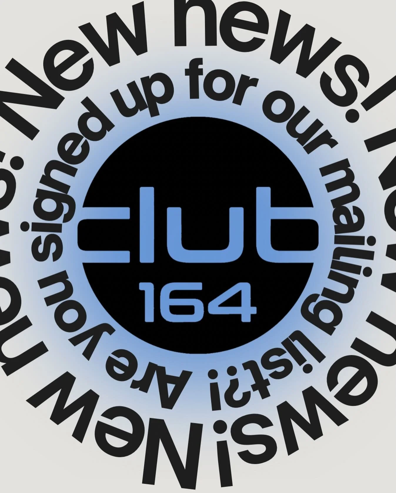 Have you signed up for our mailing list?! Our first e-blast hit inboxes earlier this morning. Don&rsquo;t miss out on exclusive content, exciting opportunities and all things Club 164 in one spot! Sign-up today at: www.club164.org/mailing-list!
