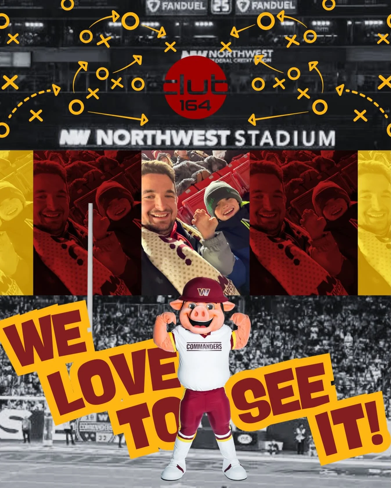 &ldquo;Jack enjoyed the best night with his Uncle at the Commanders game. Thanks to the Club!&rdquo;

We love to see a family rivalry! Thank you for supporting Club 164! 🏈