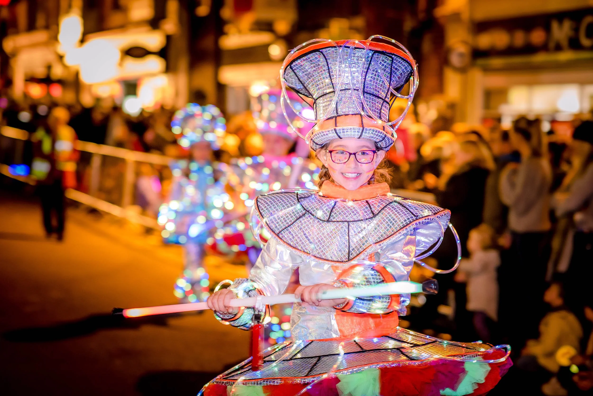 girl in costume in a carnival parade