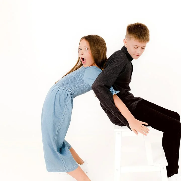 siblings having fun together