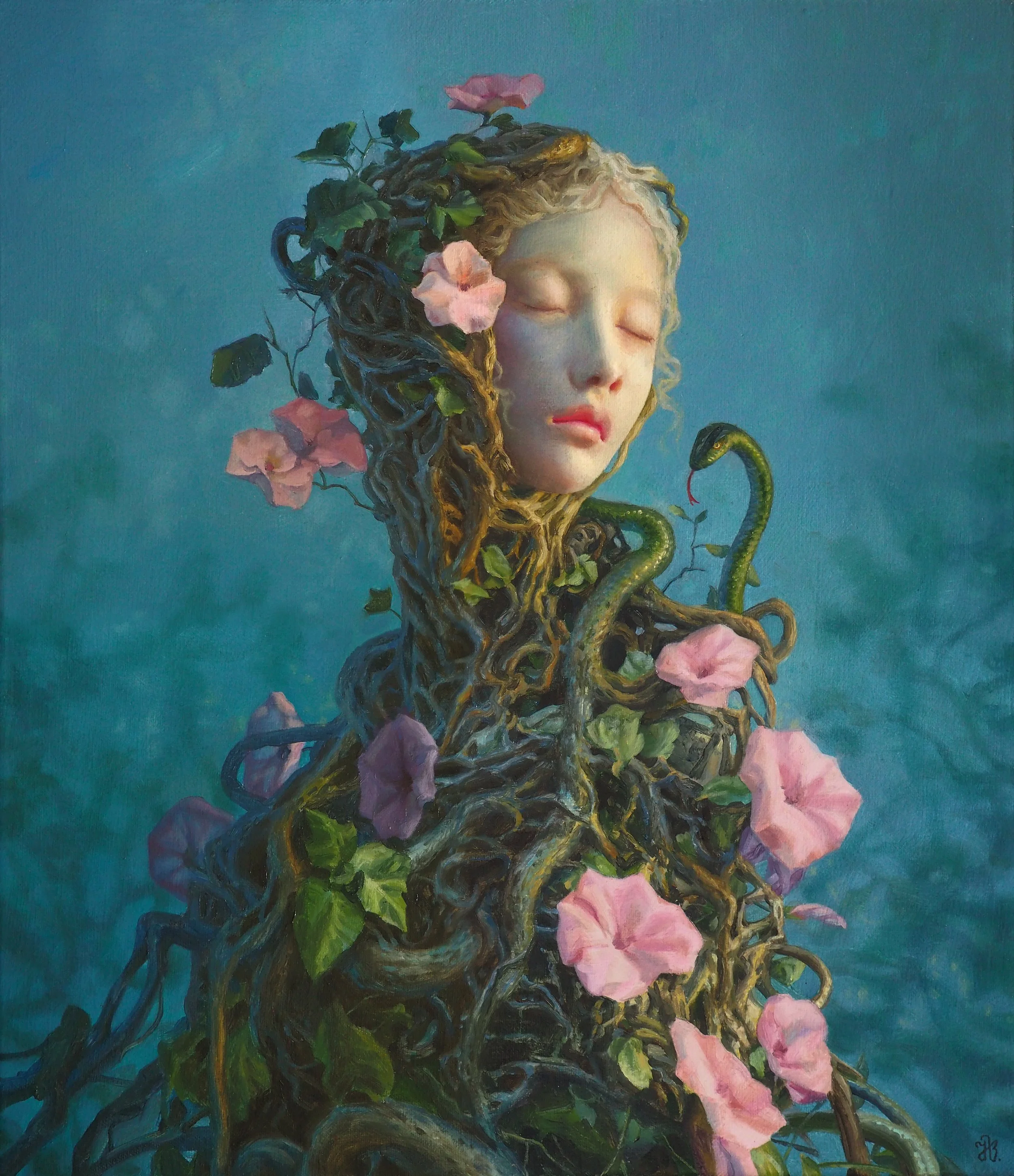 'Adam's Dream' (oil on canvas, 16 in x 14 in).jpg