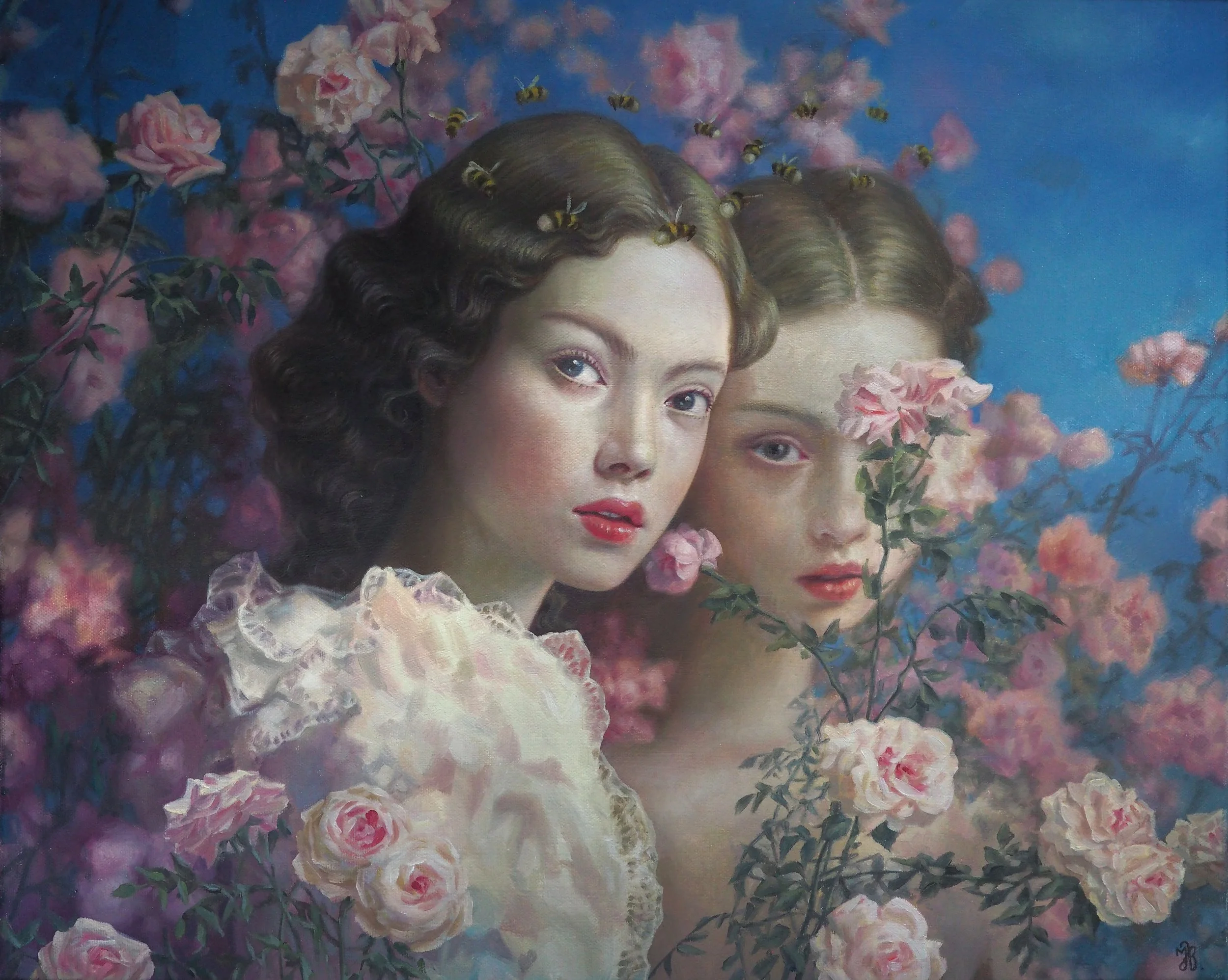 'The Dance of Connected Duality' (oil on canvas, 15.75 in x 19.75 in).jpg