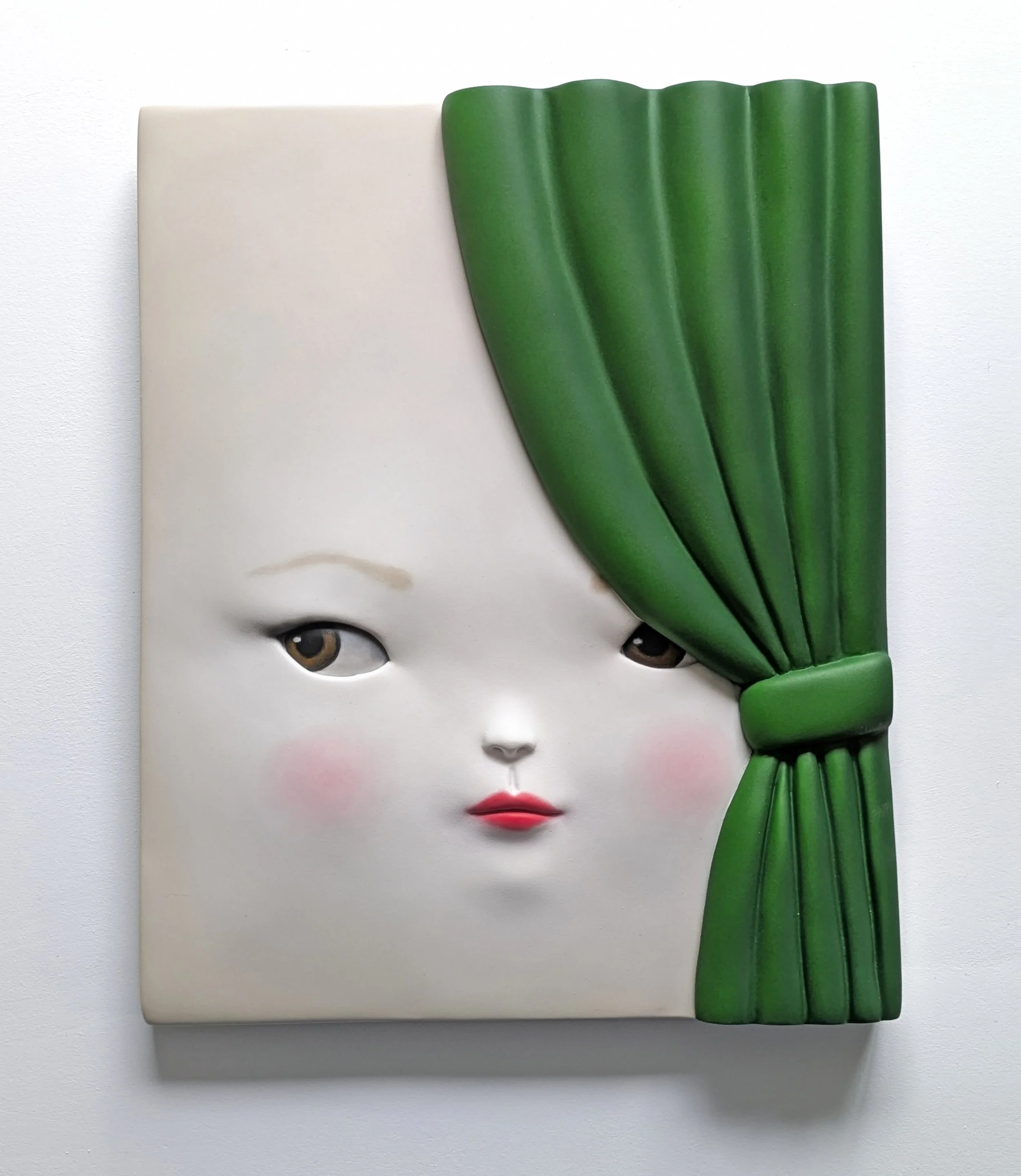 Green Room (painted resin on wood, 19.75 in x 15.75 in x 3 in).jpg