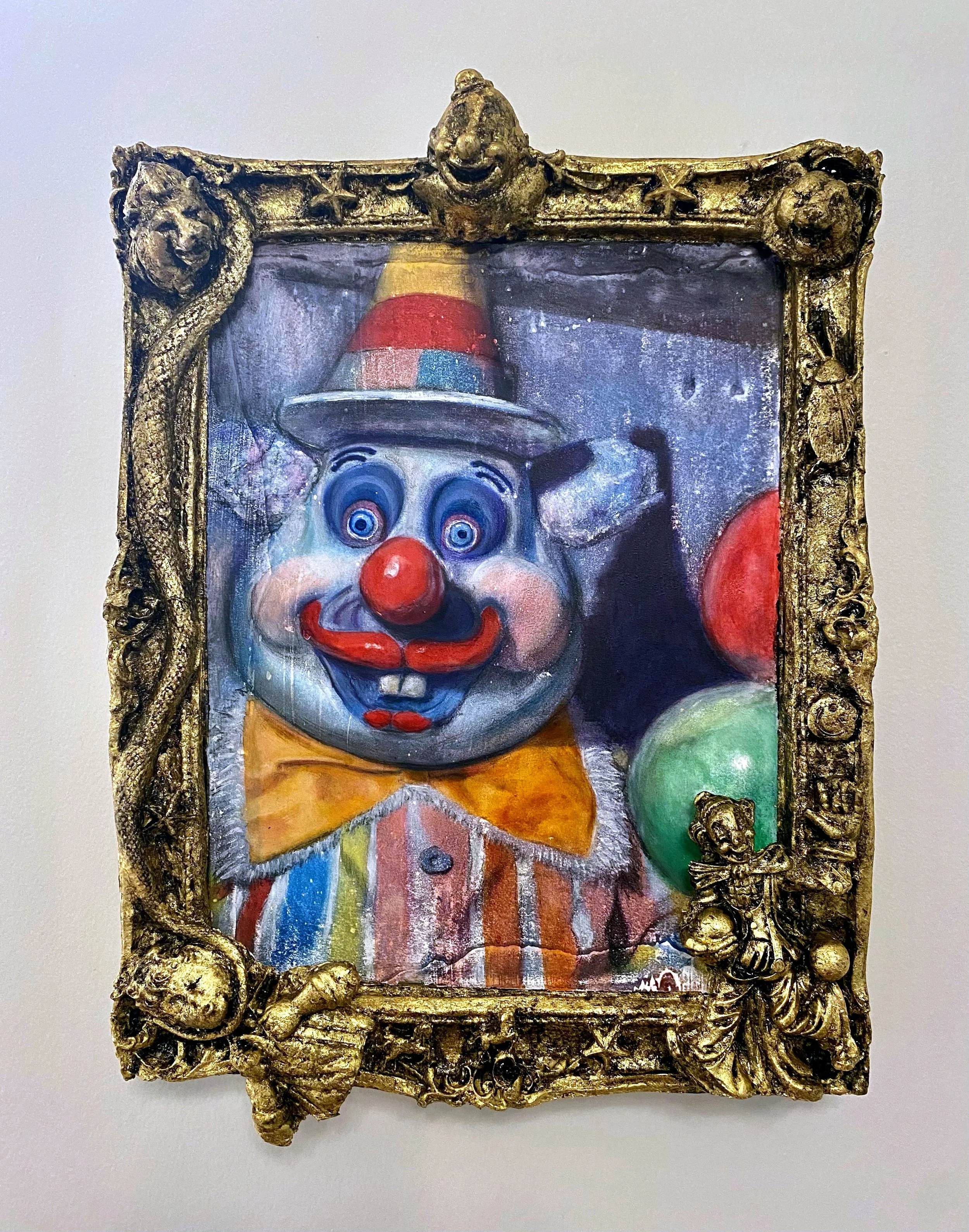 'Dream Keeper II' (ink, watercolor, gouache, paint, and plaster on wood in a hand made frame, 18 in x 13 in).jpg