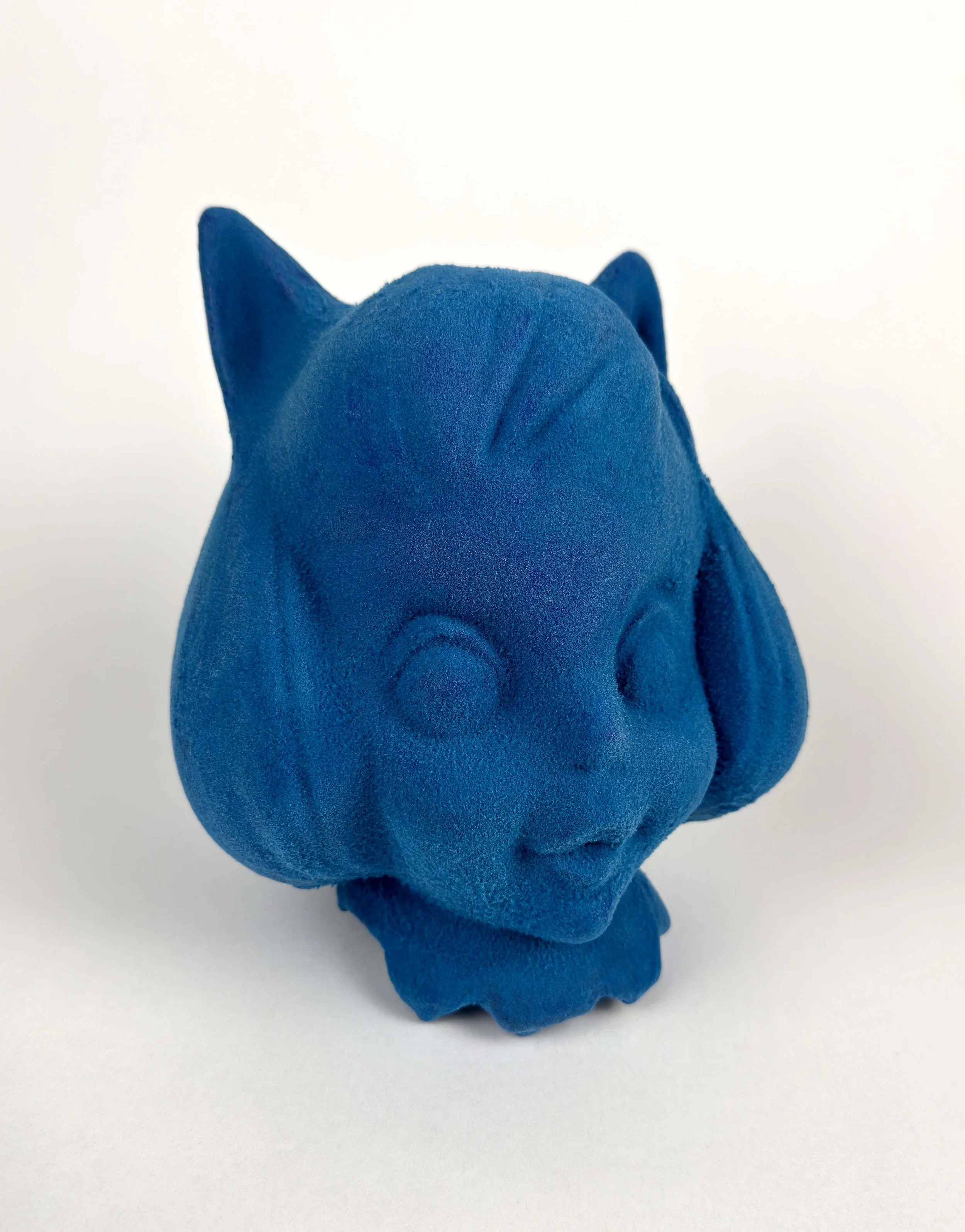 'Kiddy Kat' (polyester, epoxy, crushed velvet, 9 in x 6 in x 7 in).jpg