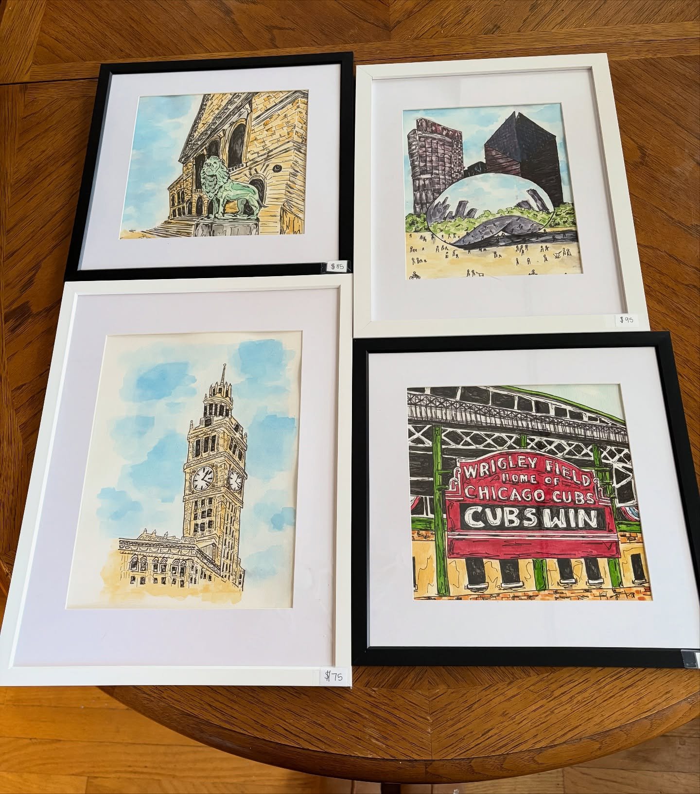 Head to @doppiocoffeehouse19 to grab a latte and check out my latest collection! ☕️🤗

#chicago #chicagogram #localartist #lakeviewchicago #chicagoart #smallartaccount #smallartist