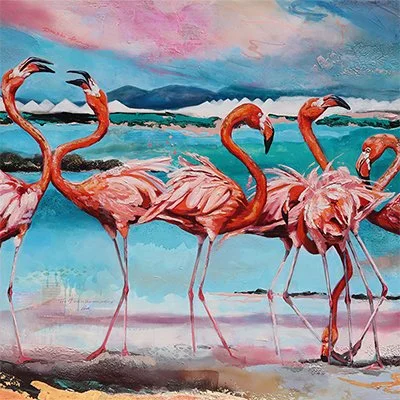 "Flaring Flamingos"