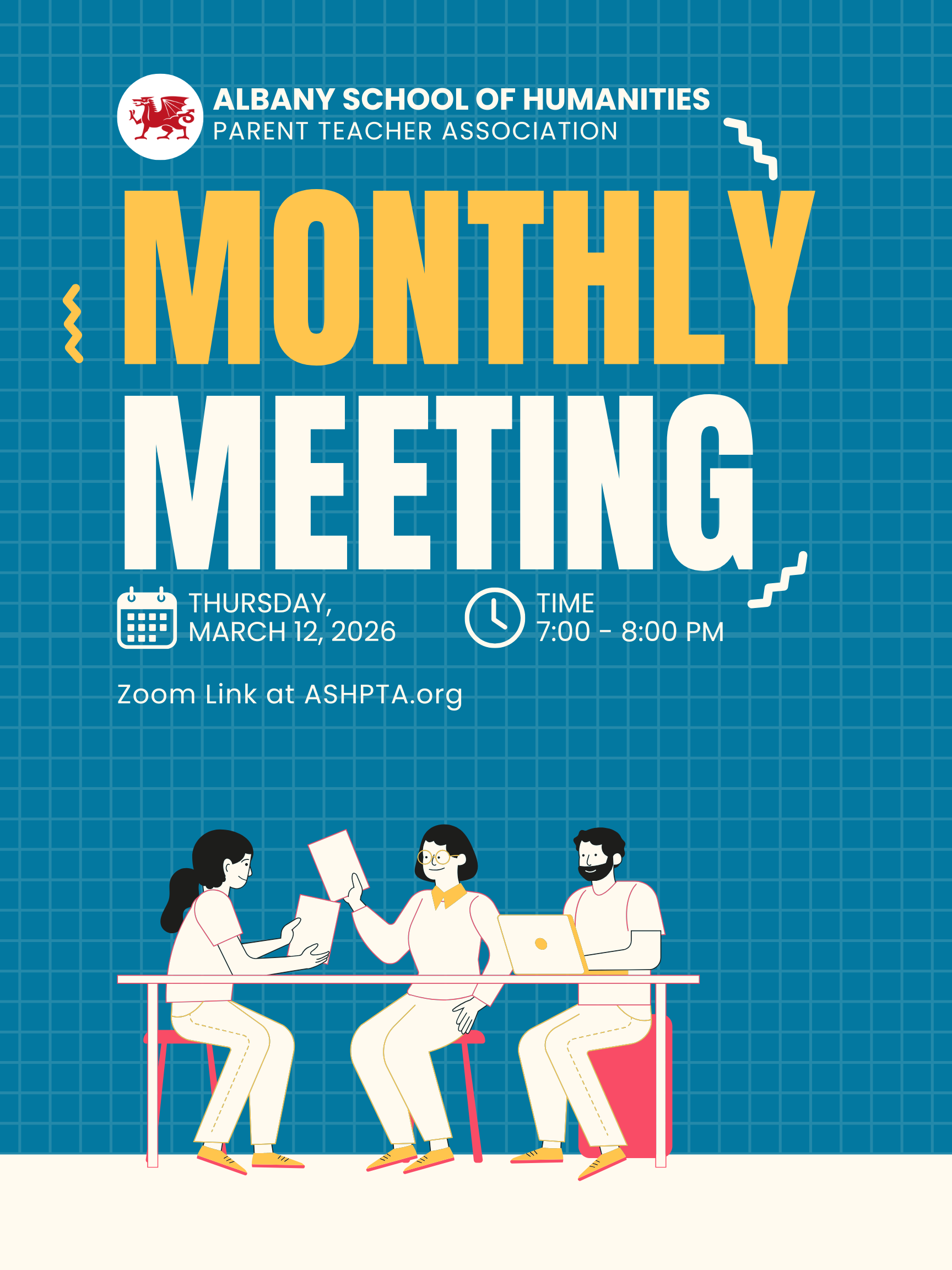 March PTA MEETING (via ZOOM) 