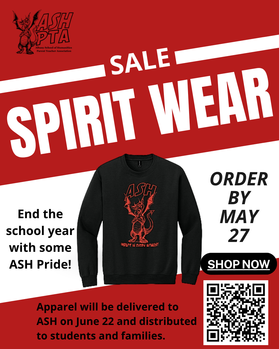 Spirit Wear Deadline!