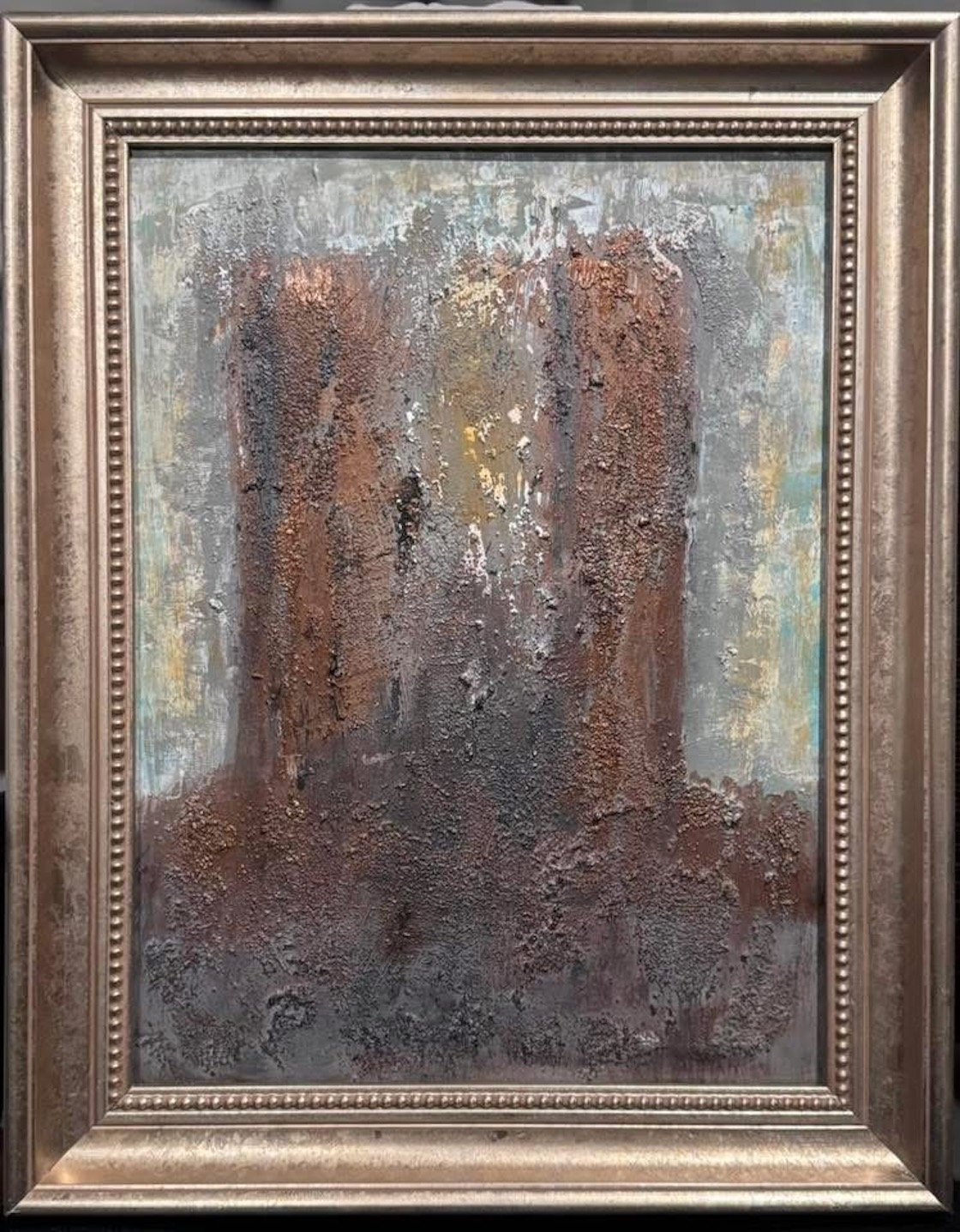 Cathedral - mixed media on wood panel 11x14