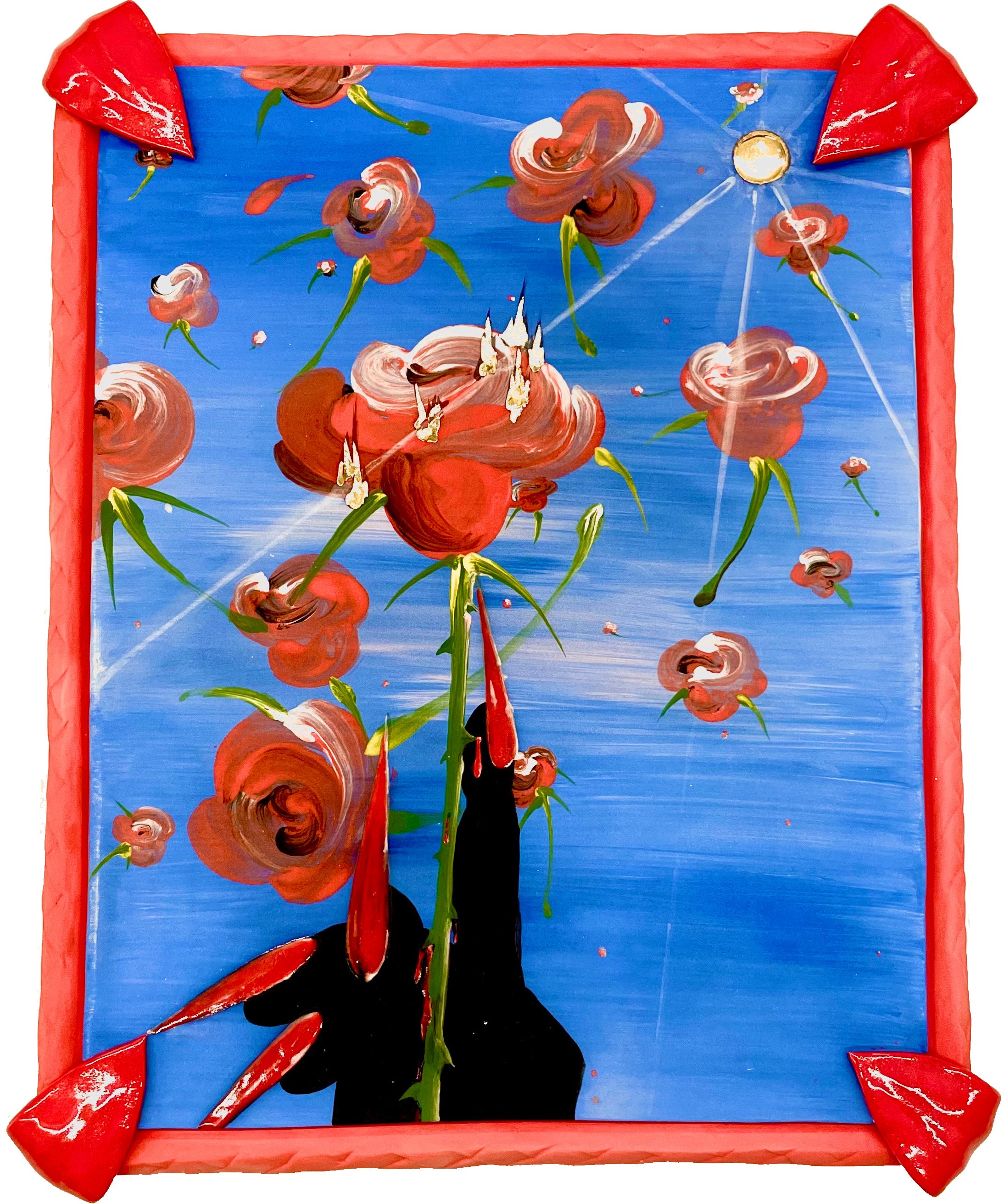 Burn, bleed, love, 2022 Earthenware, glaze, gold luster. 11x9.5x1.5.jpg