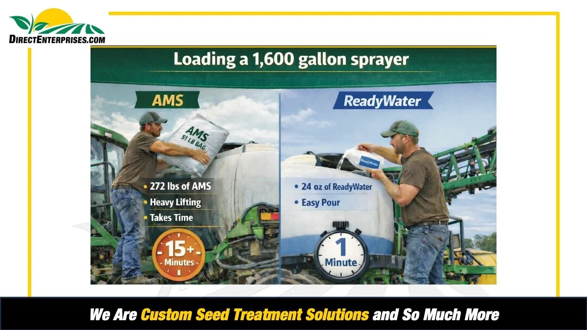 Direct Enterprises Brings Spray Tank Product Aimed to Replace Dry AMS in Traditional Spray Programs to Growers and Custom Applicators