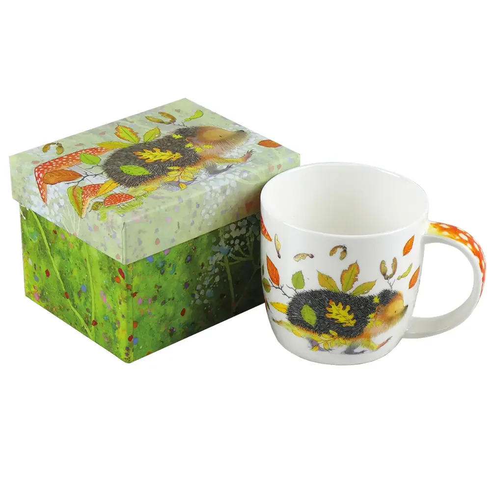 Emma Ball - Bone China Mug with Gift Box - Hedgehog
