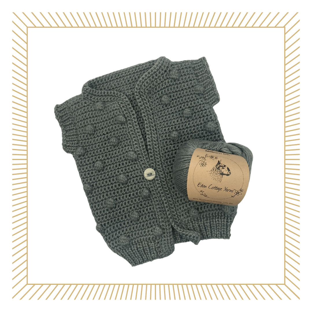 Baby Romper with Eden Cottage Yarns “Milburn” by Shannon (Central Coast)