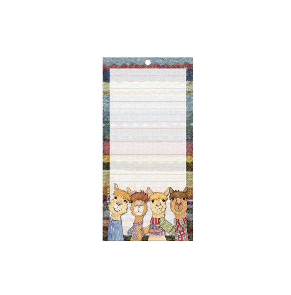 Emma Ball - Magnetic Notepad - Alpaca and Friends (Happy Alpaca)