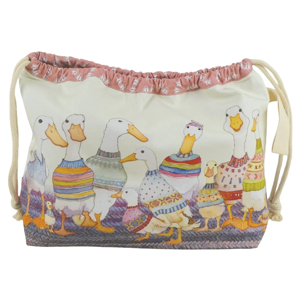 Emma Ball - Drawstring Bag - Dapper Ducks