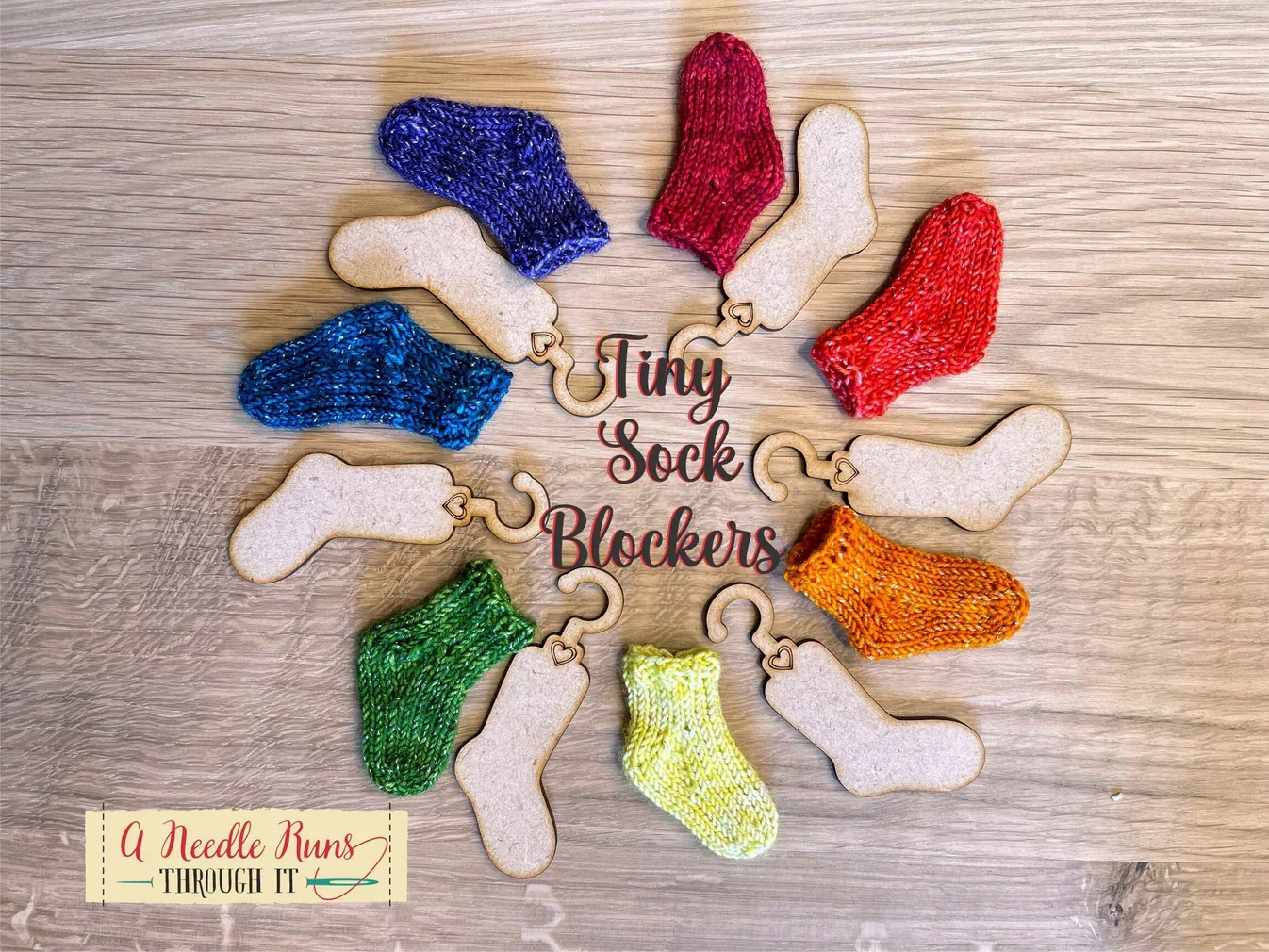 A Needle Runs Through It - Mini Socks and Sweaters Hangers - set of 5 (SO CUTE!)