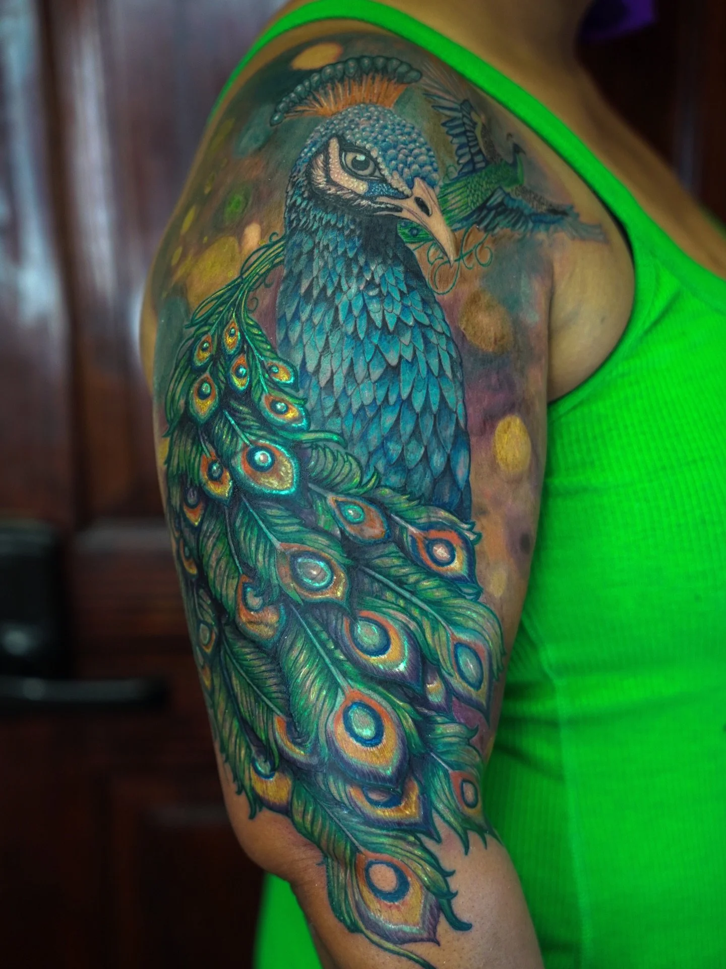 Here&rsquo;s a better look at the peacock!
Get a response asap through da website!
#Peacock #NewLife #HealthyHabits #Reborn #infiniteLove #MajesticArt #FantasyArt #rejuvenated #BelikeWater