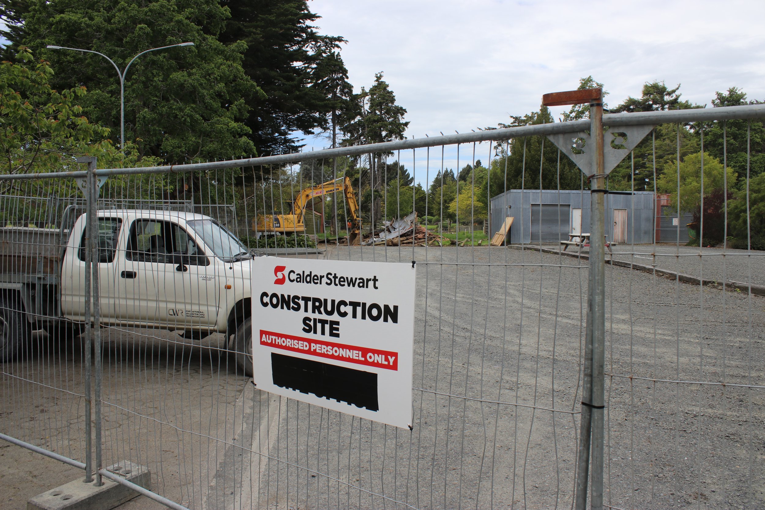  Contractor Calder Stewart arrived to start work on the tuatara enclosure 